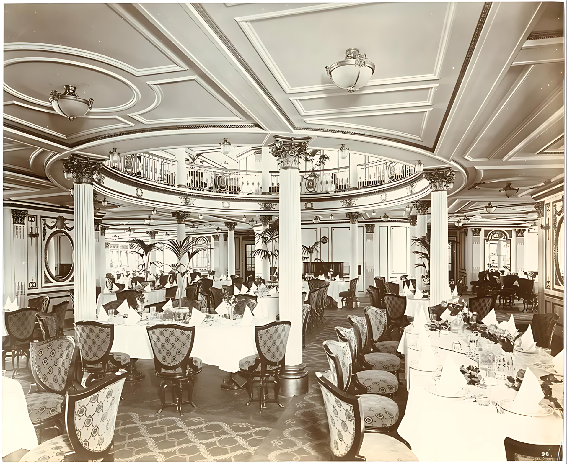 Salón de primera clase del Lusitania