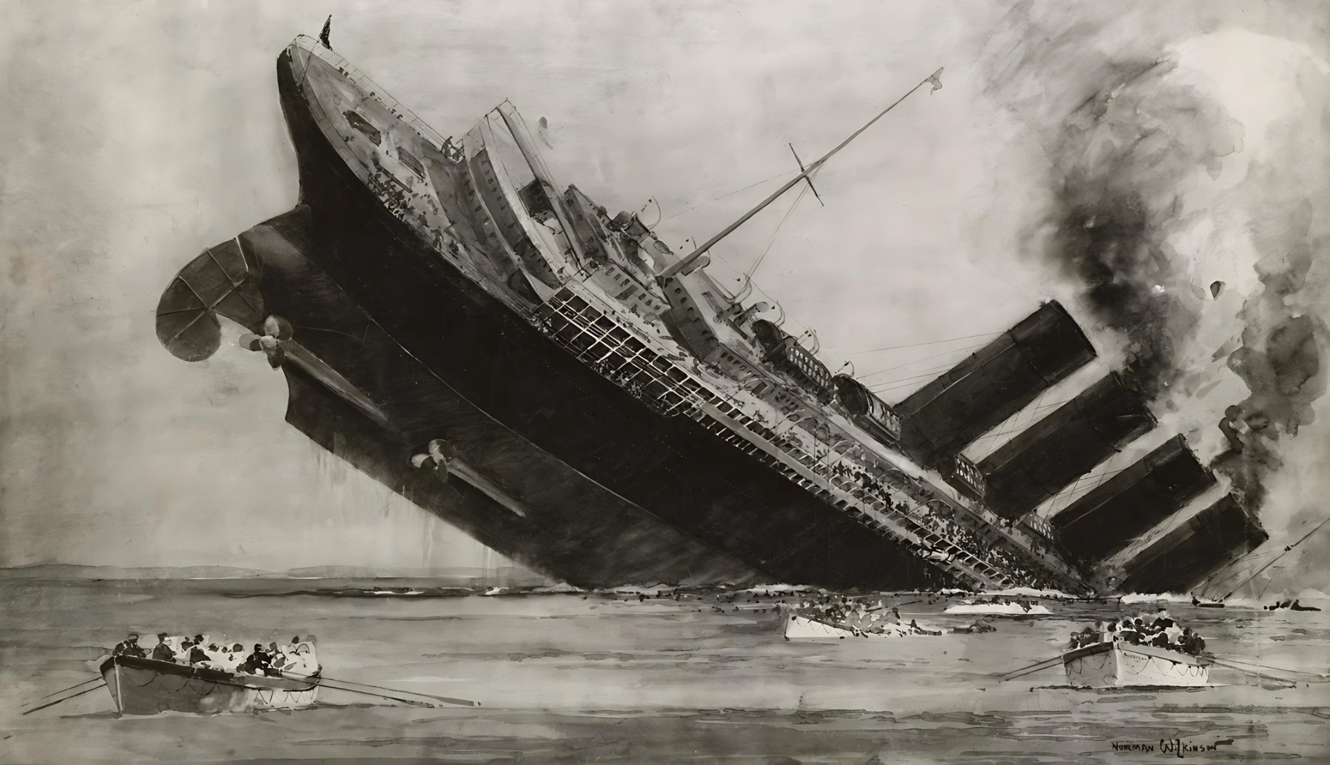 El hundimiento del Lusitania