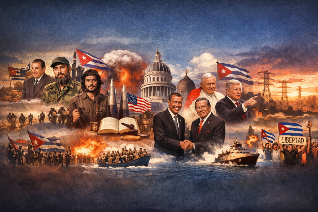 Relaciones Cuba-EE.UU.: líderes, guerra, diplomacia, búsqueda libertad.