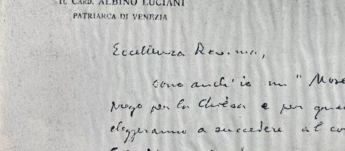 Carta escrita por Albino Luciani el 24 de agosto de 1978