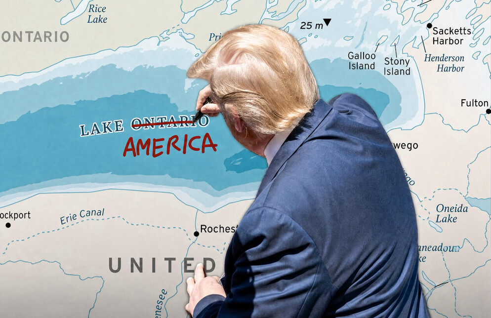 Meme sobre el Lago América de Trump