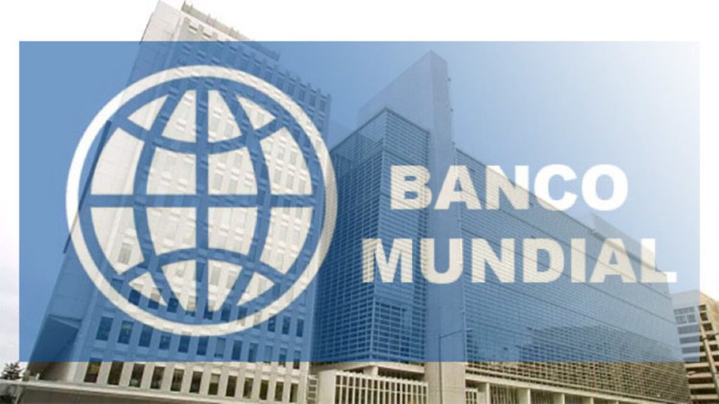 Sede del Banco Mundial con su logo y nombre.